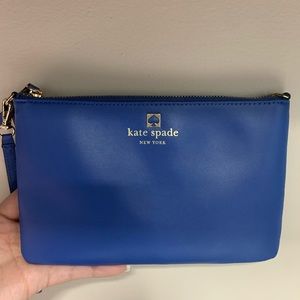 Kate Spade blue wristlet